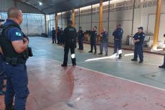 Policiais Penais realizam treinamento para guardas patrimoniais de Cascavel