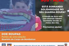 Depen recebe doações para campanha SOS Acre