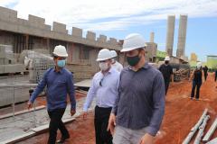 Secretário da Segurança Pública acompanha obras da nova Cadeia Pública de Foz do Iguaçu